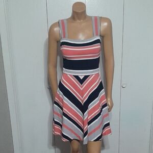 Banana Republic Colorful Striped Mini Dress